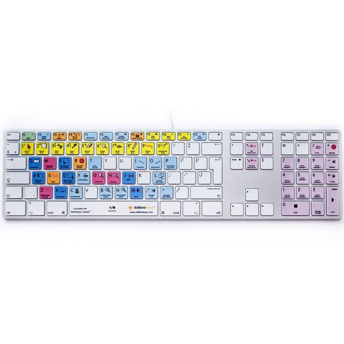 Editors Keys Apple Keyboard for Cubase | Apple Shortcut Wired Keyboard