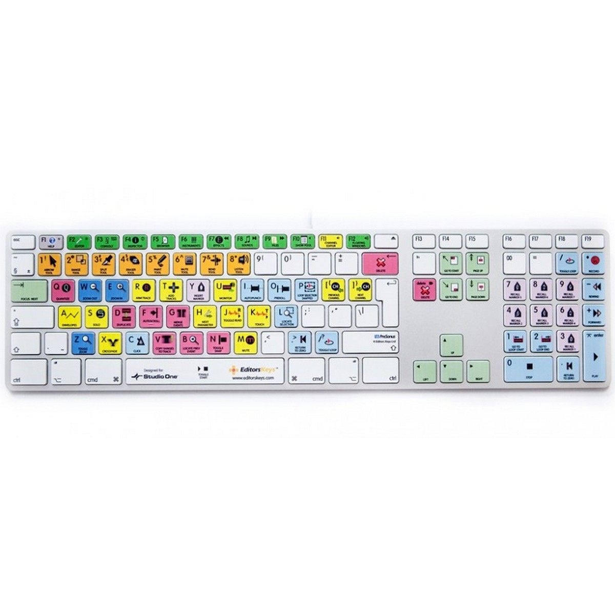 Editors Keys Dedicated Keyboard for Presonus Studio One | Apple Shortcut Wired Keyboard