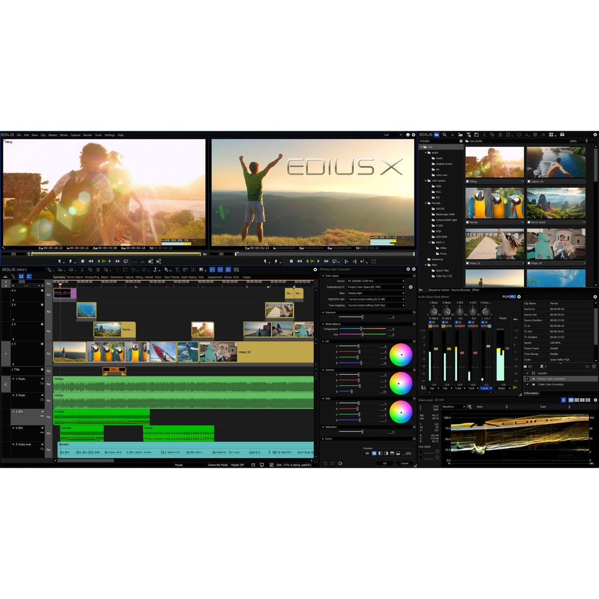 EDIUS X Workgroup Education Video Editing Software, Download Only