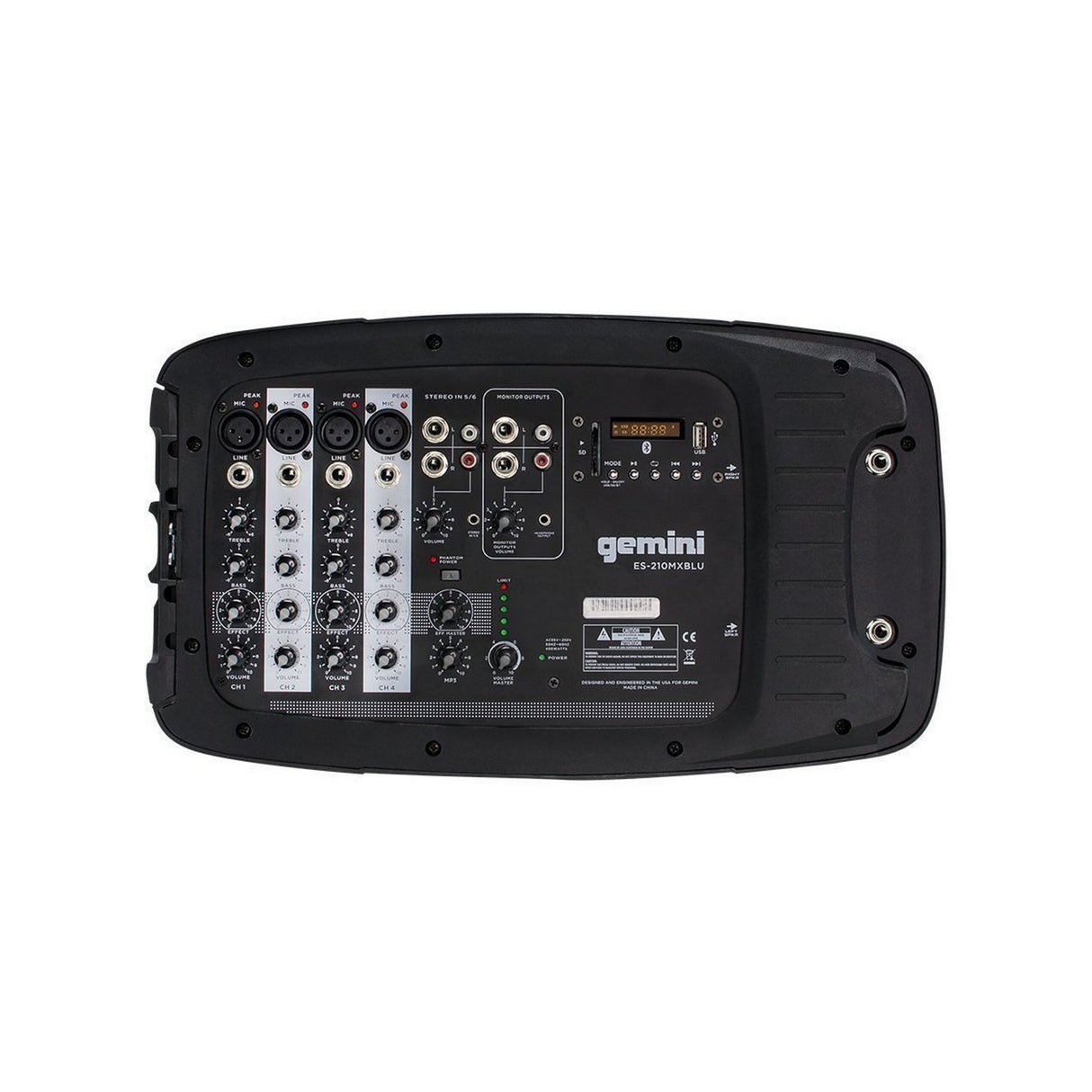 Gemini ES-210MXBLU Portable PA System