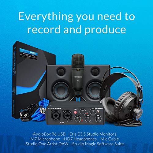 PreSonus AudioBox 25th 96k Studio Ultimate Complete Hardware/Software Recording Kit