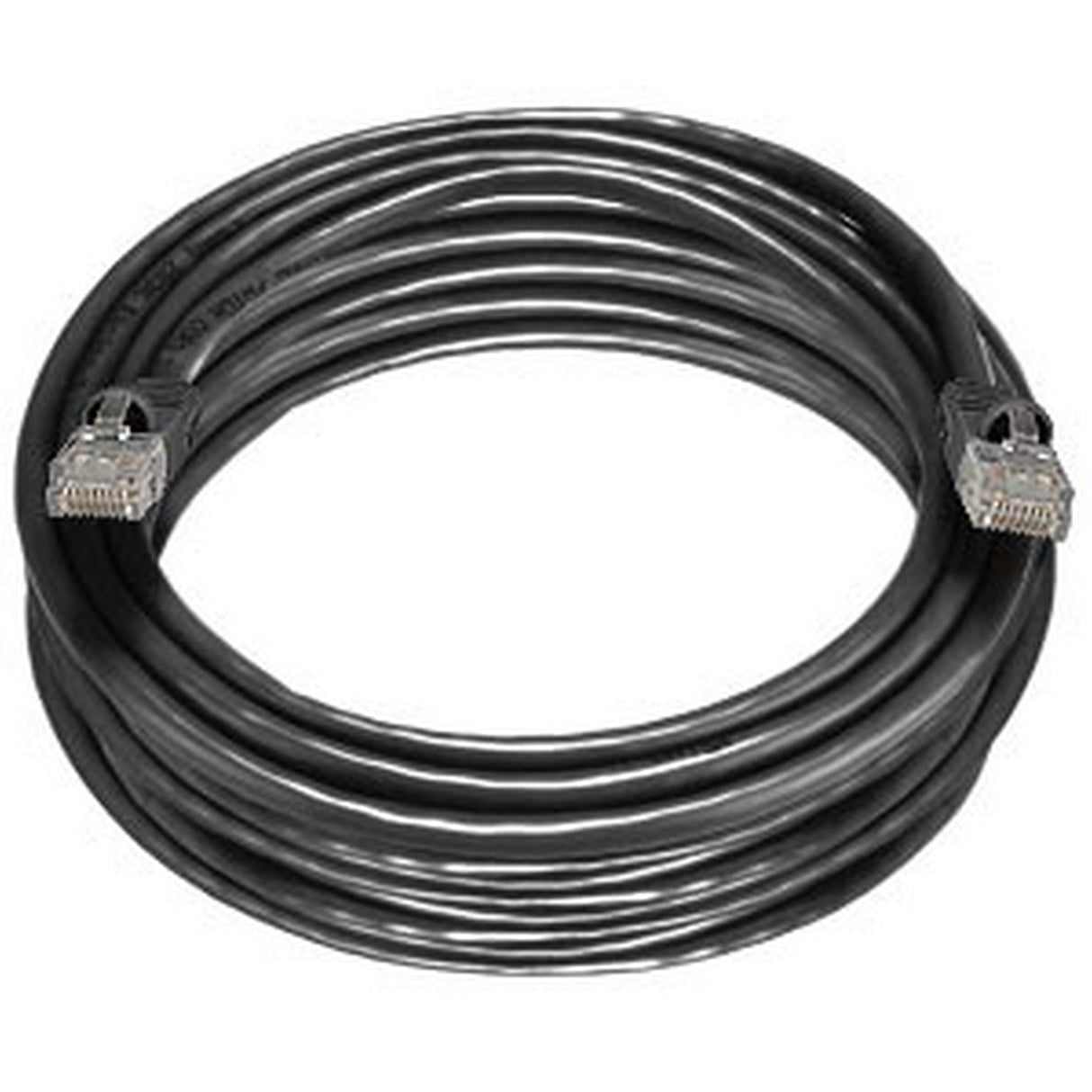 NTI CAT5E-25-BLACK CAT5e Stranded Unshielded Cable, Black, 25-Foot