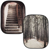 Lastolite LB5740 5 x 7 Foot Perspective Collection Collapsible Background Steps/Trees
