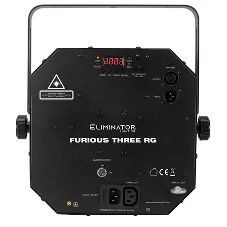 Eliminator Lighting Furious Three RG 3-FX-IN-1 Laser Lighting Effect