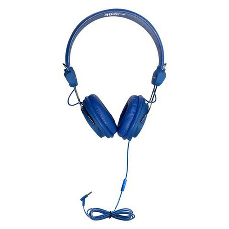 HamiltonBuhl Favoritz TRRS Headset with In-Line Microphone, Blue