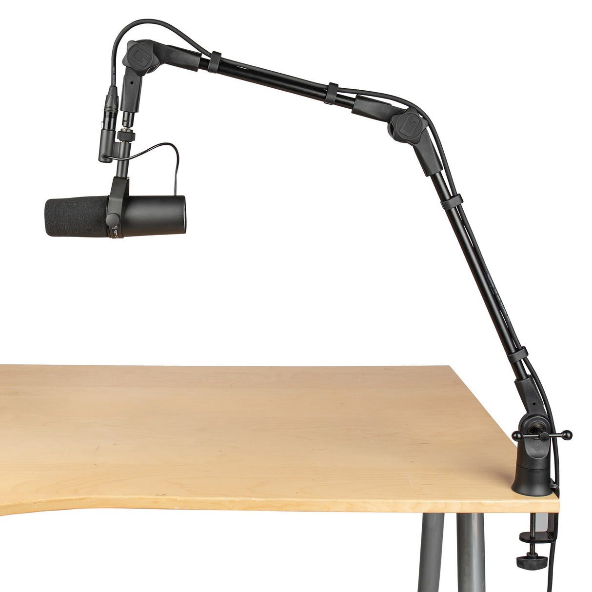 Gator GFWMICBCBM0500 Frameworks Slim Profile Desktop Mic Stand Boom Arm