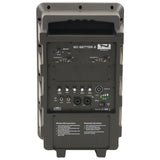 Anchor Audio GG2-XU4 Go Getter 2 PA speaker - angle view showing panel controls and inputs