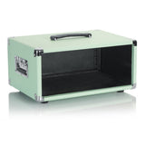 Gator Cases GR-RETRORACK-4SG Vintage Amp Vibe Rack Case 4U Seafoam Green