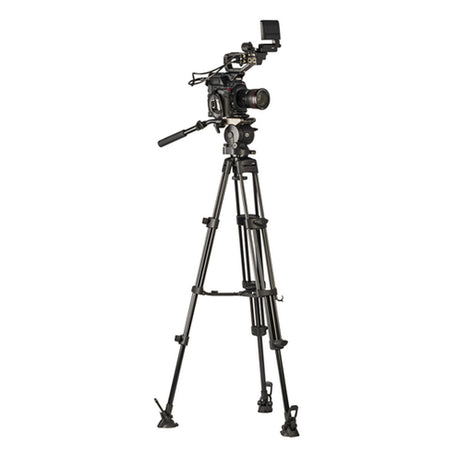 Libec HS-350 Dual Head Tripod System with Floor Spreader