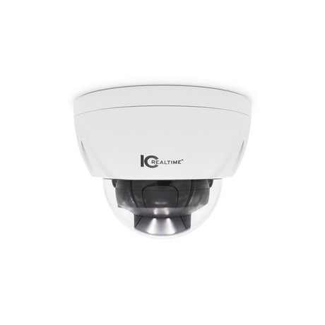 IC Realtime IPFX-D80V-IRW2 8MP IP Indoor/Outdoor Full-Size Vandal Dome Camera, White