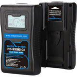 IndiPRO PD95SDIGI Compact 95Wh V-Mount Li-Ion Battery with LCD Display