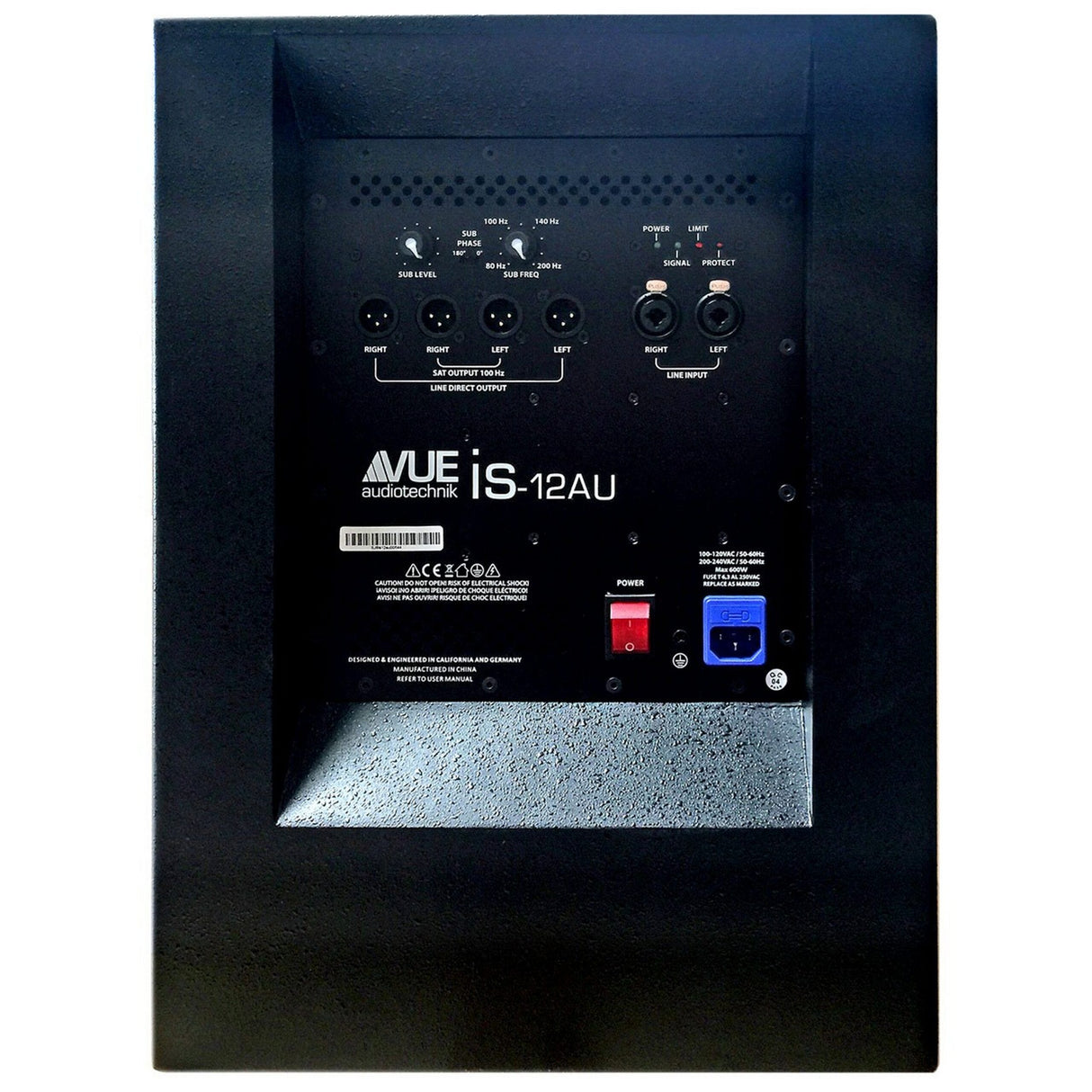 VUE Audiotechnik is-12AU Powered Subwoofer 400 Watts Integrated Amplifier, Single 12 Inch