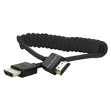 Kondor Blue Coiled Full HDMI Cable, 12-24-Inch, Black