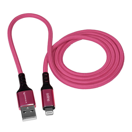 Kondor Blue KB-LightA-J iJustine Pink Lightning Cable for iPhone Charging and Sync USB-A, 3.3-Feet