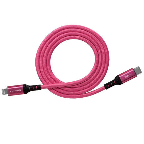 Kondor Blue KB-LightC-J iJustine Pink Lightning Cable for iPhone Charging and Sync USB-C, 3.3-Feet