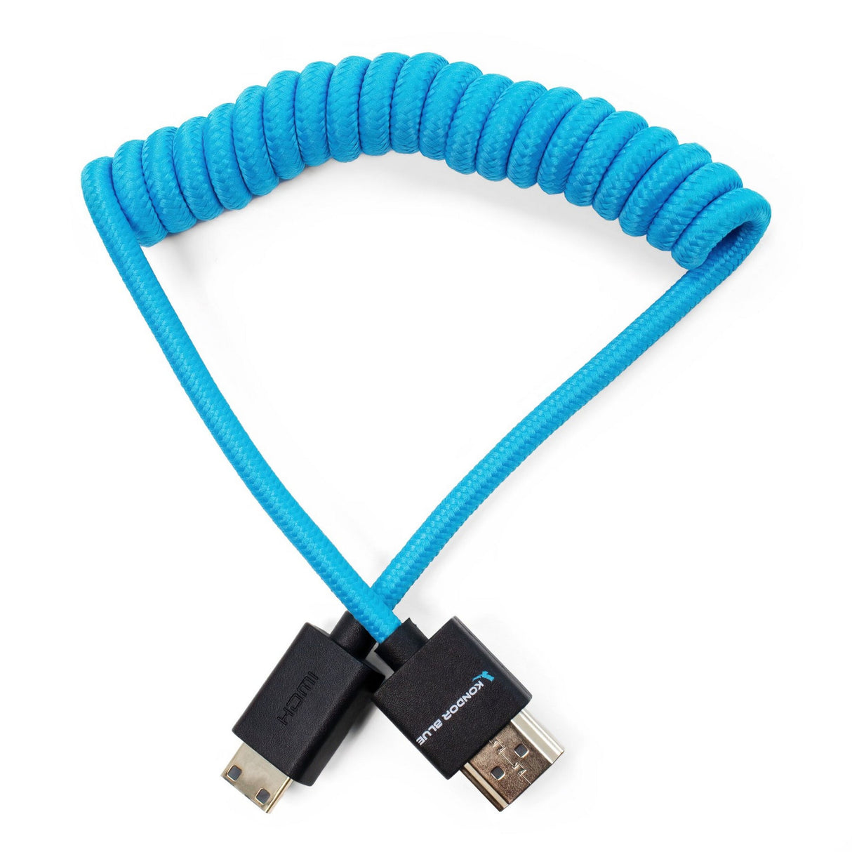 Kondor Blue MN-FHDMI-12 12-24-Inch Coiled Mini HDMI to Full HDMI