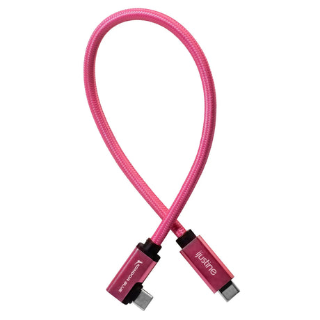 Kondor Blue KB-USBC-RA12-J iJustine Pink USB C 3.1 Data and Charging Cable, 1-Feet