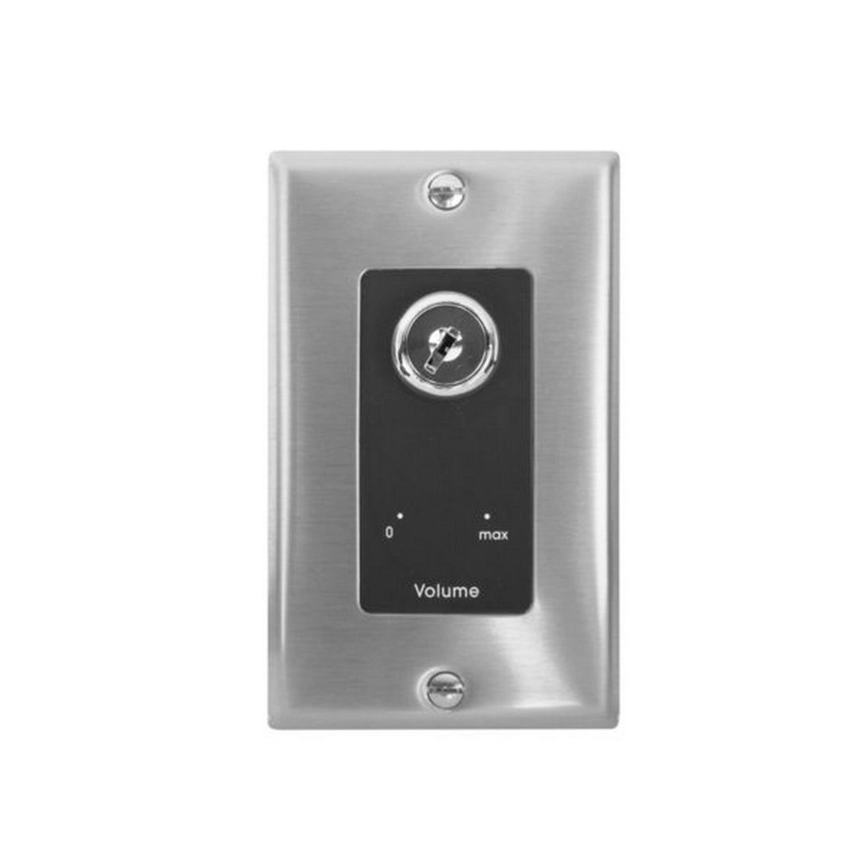 Lowell KL100-PA-DSB 100W One-Gang Decorator Wall Plate with Bypass, Stainless Steel/Black