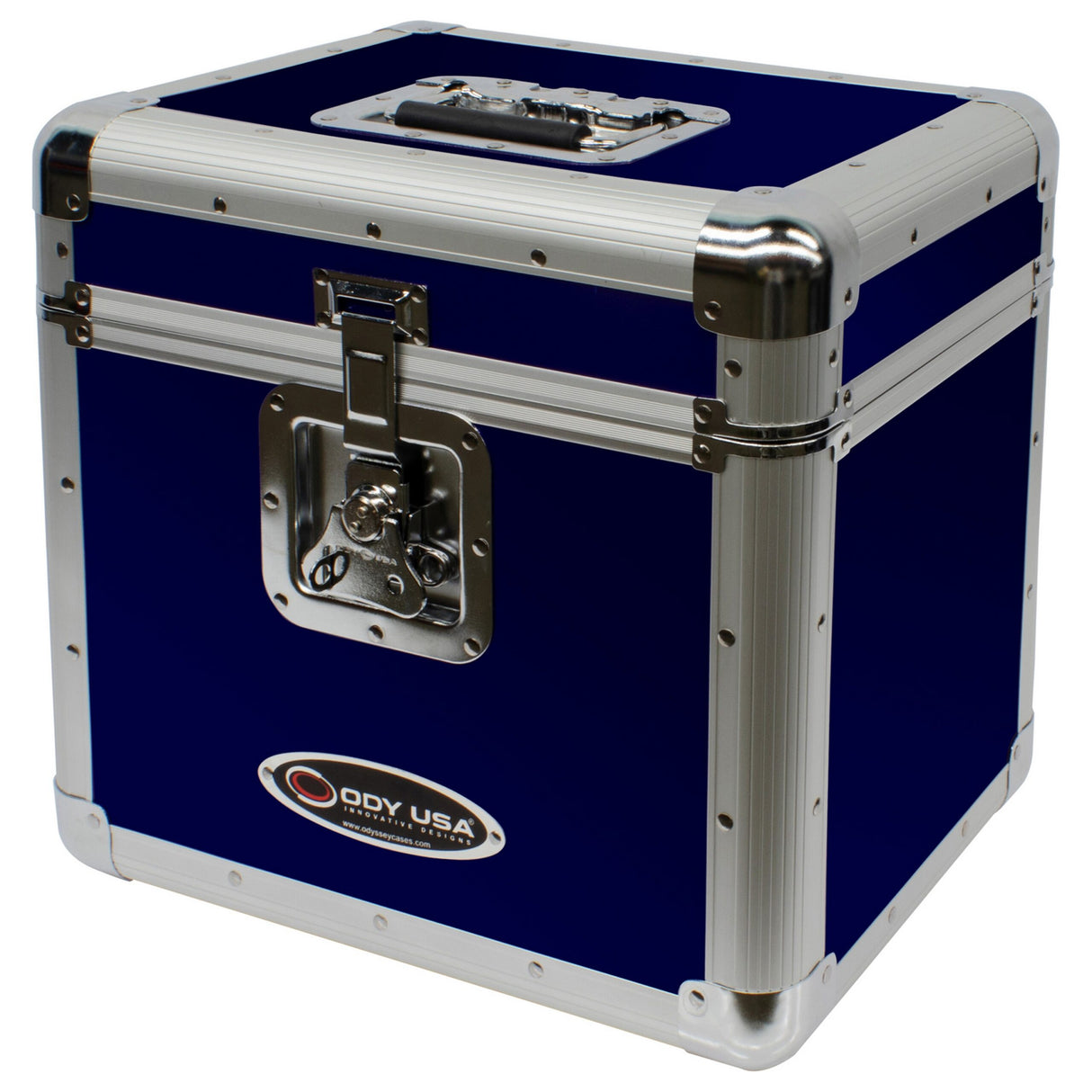 Odyssey KLP2BLU KROM Series Stackable Record/Utility Case for 12-Inch Vinyl Records/LPs, Blue
