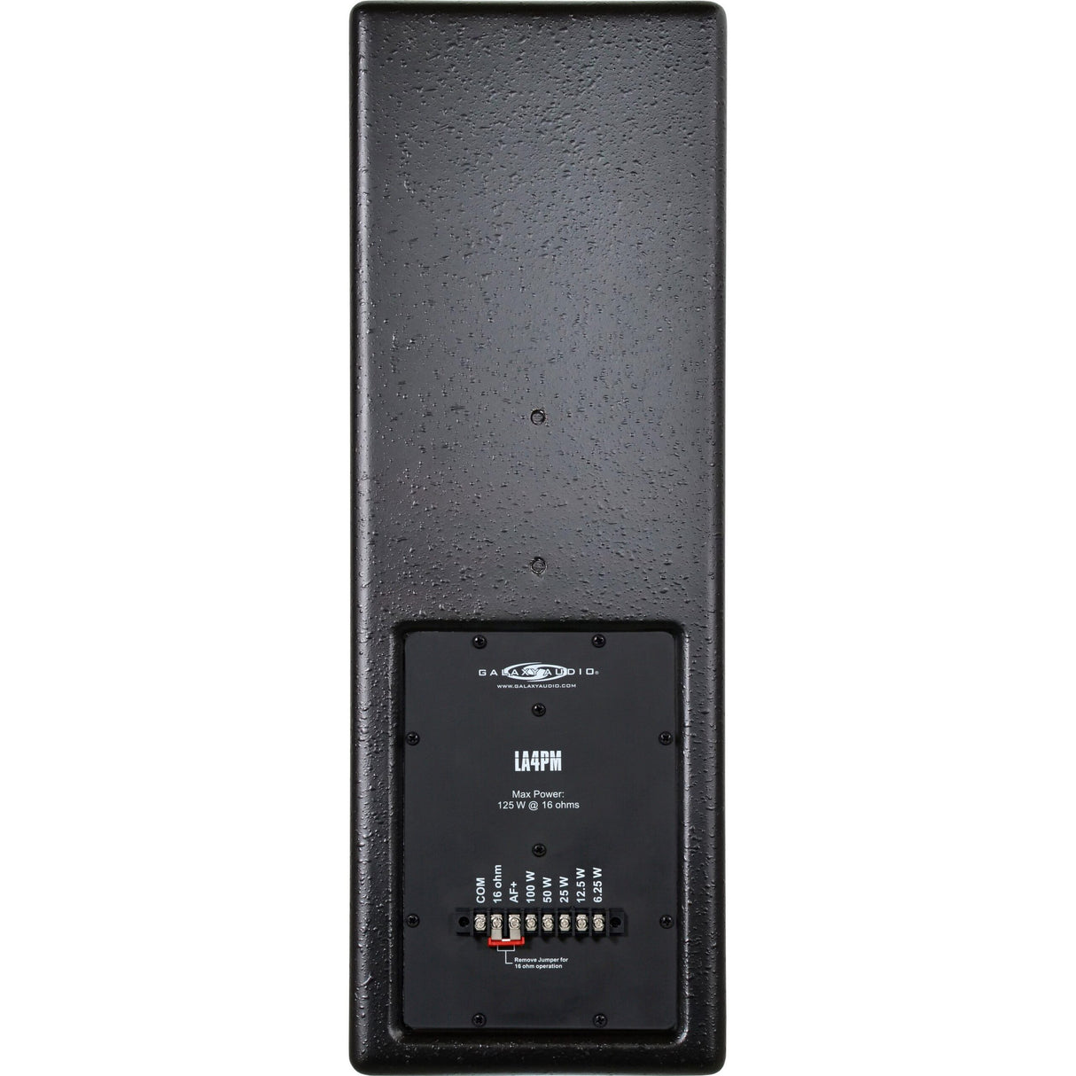 Galaxy Audio LA4PMB Permanent Mount Line Array Installation Speaker, Black