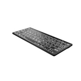 Logickeyboard LKB-LPWB-BTPC-US XLPrint Bluetooth White on Black PC Keyboard