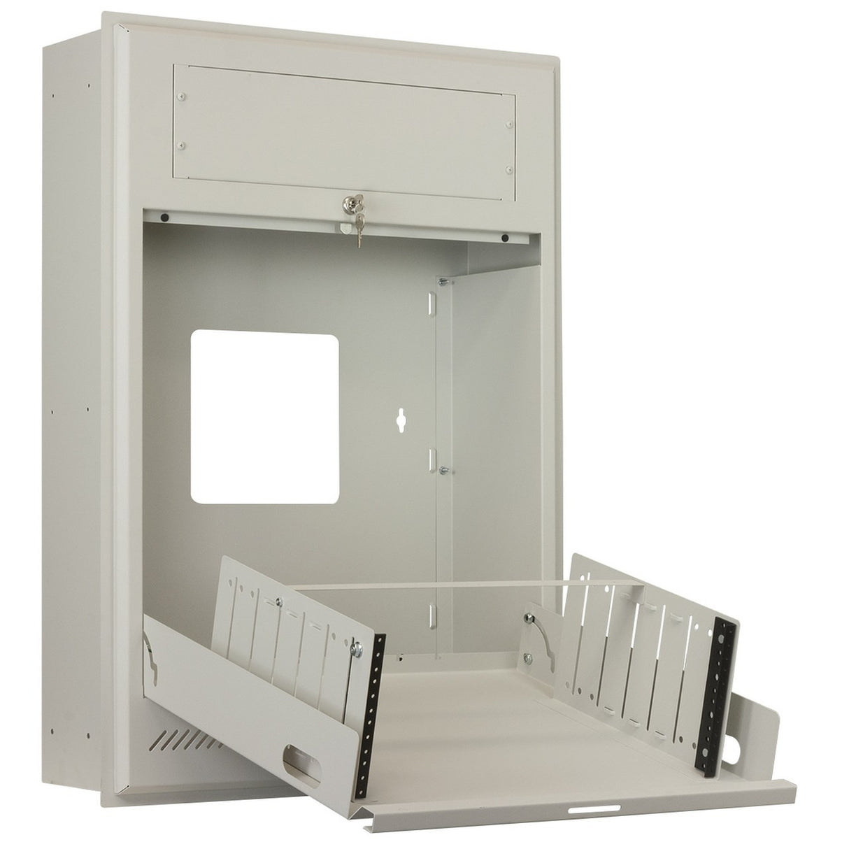 Lowell LTR-420R Rack-Wall Tiltout 4U, Recessed