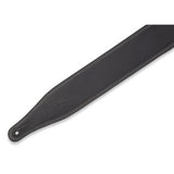 Levy's 25-Inch Wide Garment Leather Guitar Strap, Black