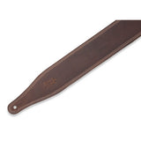 Levy's 25-Inch Wide Garment Leather Guitar Strap, Dark Brown