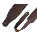 Levy's Favorite Padded Leather Guitar Strap, Dark Brown