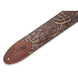 Levy's Sundance Line Palm Pecan Guitar Strap, Brown