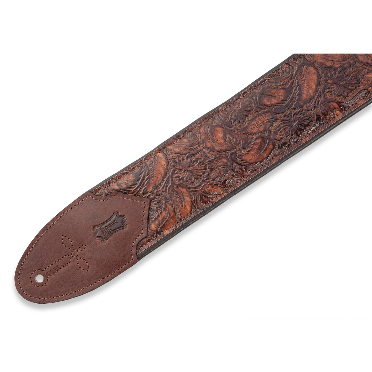 Levy's Sundance Line Geramium Whiskey Guitar Strap, Brown