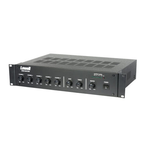 Lowell MA60 Mixer with 60W Amplifier, Rackmount