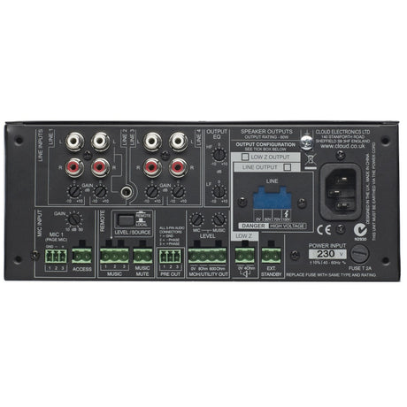 Cloud Electronics MA60T | 70volt Transformer Mixer Amplifier