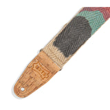 Levy's Sunset Hemp Guitar Strap, Natural, Multi