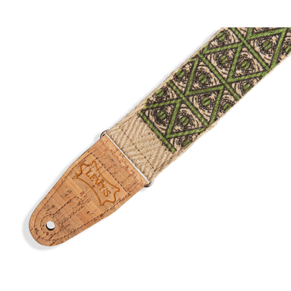 Levy's Illuminati Hemp Guitar Strap, Natural, Multi