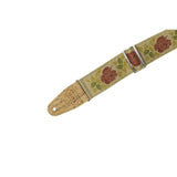 Levy's Hemp Guitar Straps, Rose Motif Pink and Red