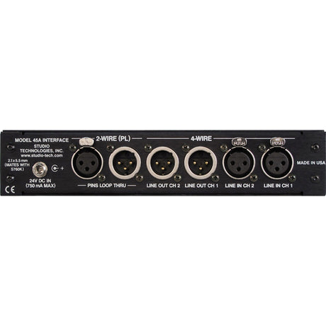 Studio Technologies Model 45A 2-Wire Analog Audio to 4-Wire Analog Audio Interface
