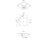 Adaptive Technologies MP-500-13-CM 246LB Ceiling Attachment Single Unit