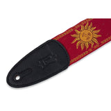 Levy's 2-Inch Sun Design Jacquard Weave Guitar Strap