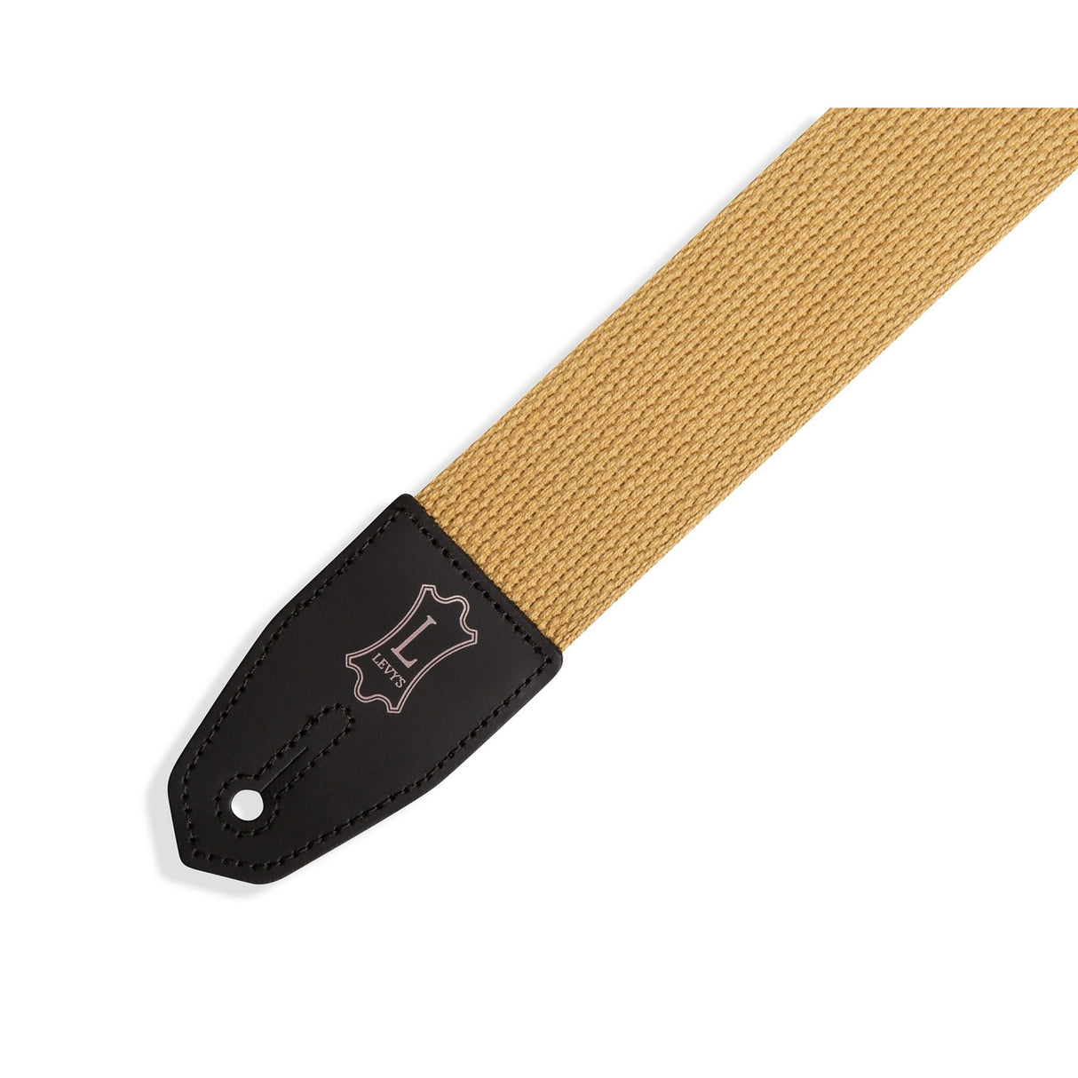 Levy's Right Height Standard Cotton Guitar Strap, Tan