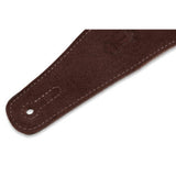 Levy's 2 1/2-Inch Suede Guitar Strap with Suede Backing, Rust