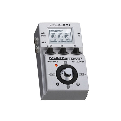Zoom MS-50G | MultiStomp Guitar Pedal with Chromatic Tuner Patch Cycling Battery Powered 1/4 Inch Input Dual Output USB Port
