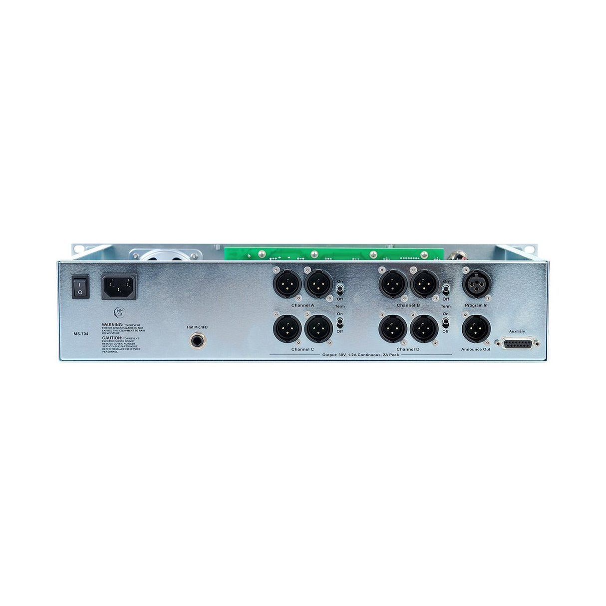 Clear-Com MS-704 | 4 Channel Headset Speaker Main Station Intercom
