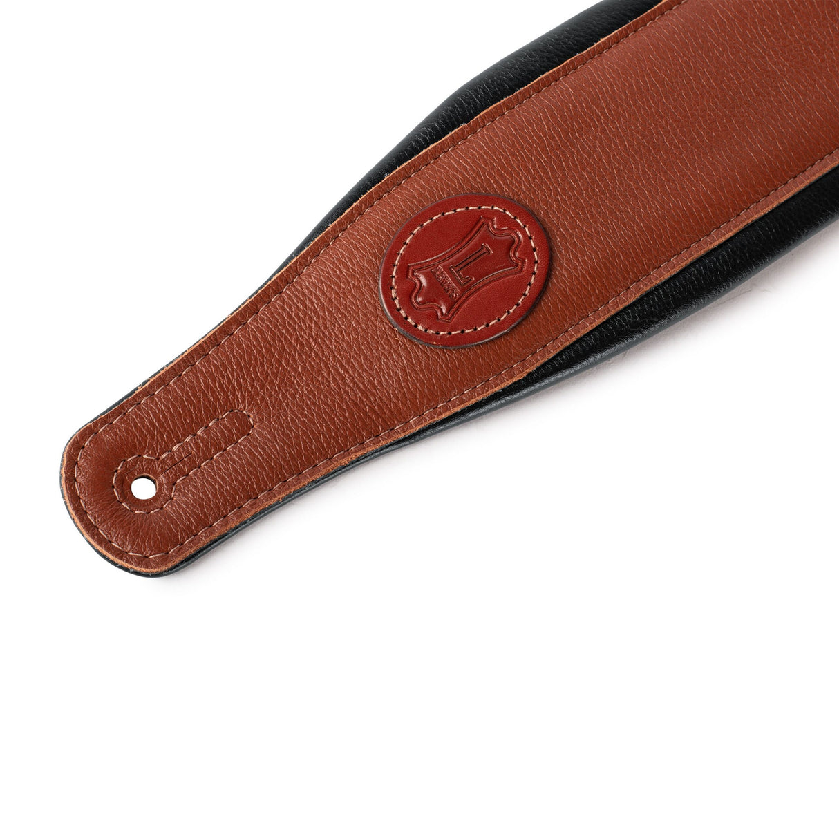 Levy's 3-Inch Signature Series Garment Leather Guitar Strap, Tan