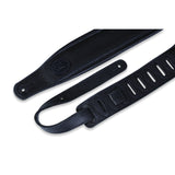 Levy's Black on Black' Signature Padded Garment Guitar Strap, Black