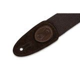 Levy's Signature Cotton Guitar Strap, Brown