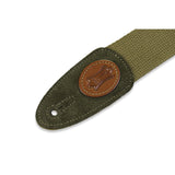 Levy's Signature Cotton Guitar Strap, Green