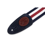 Levy's Signature Cotton Guitar Strap,  Red White Blue