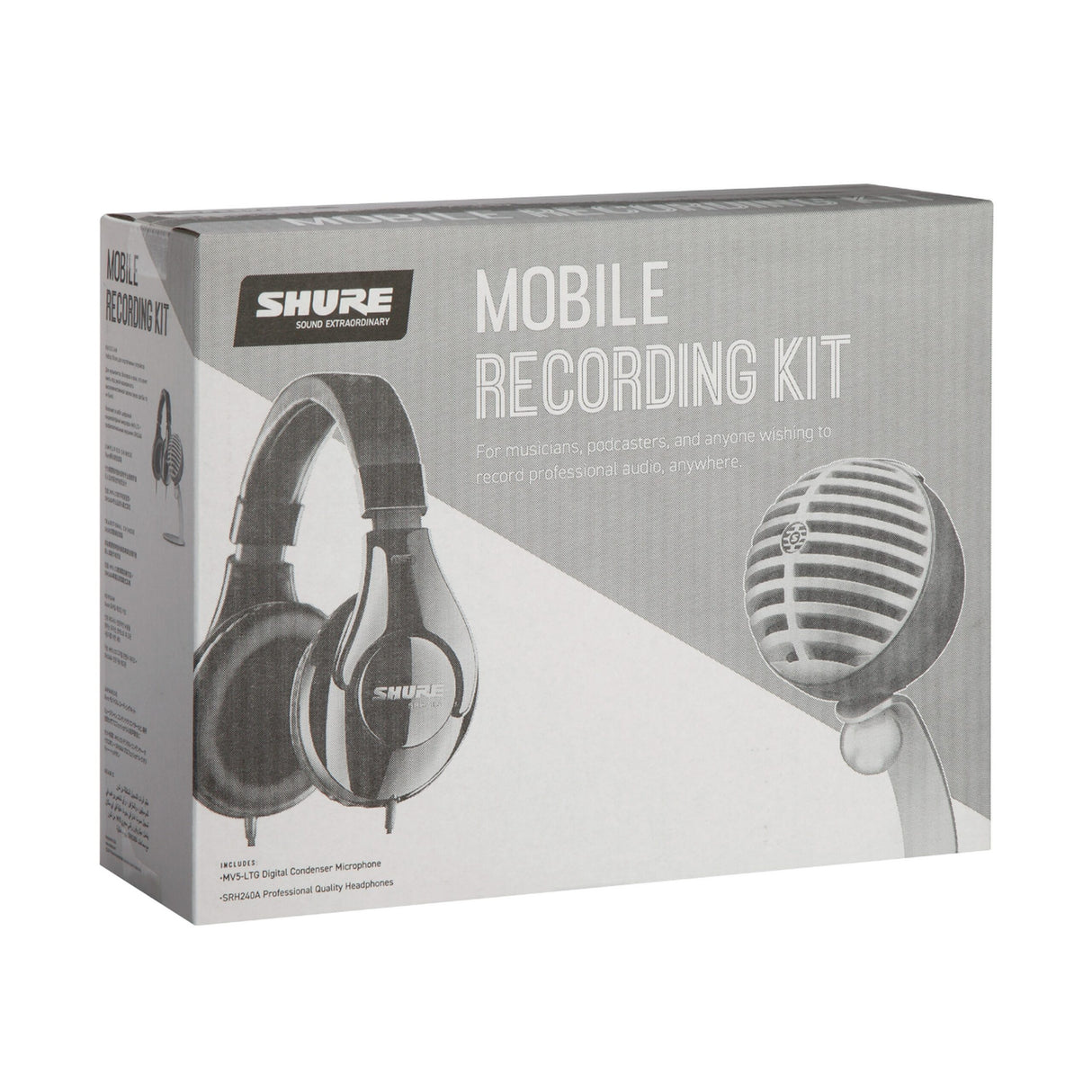 Shure MV5/A-240 BNDL Mobile Recording Kit with MV5/A and SRH240A Headphone