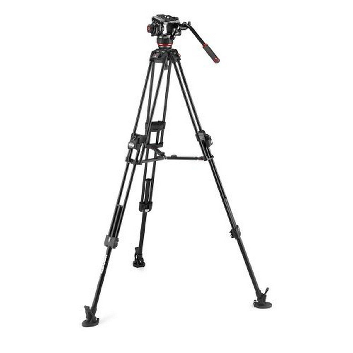 Manfrotto MVK504XTWINFA 504X Fluid Video Head with 645 Fast Twin Aluminum Tripod